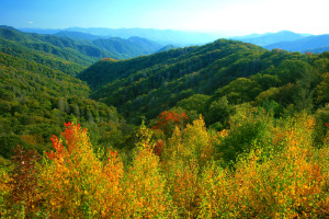Fall Sevierville TN Weather coloful Smoky Mountains