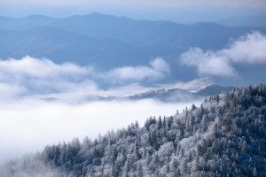 Winter Sevierville TN weather Smoky Mountains snow